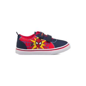 Sneakers primi passi blu e rosse da bambino con stampa Spiderman, Scarpe Bambini, SKU s331500037, Immagine 0